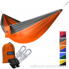 Yes4All Single Lightweight Camping Hammock with Strap & Carry Bag (Black/Yellow) 566637732
